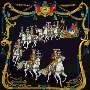 Elegant Black and Gold Scarf by